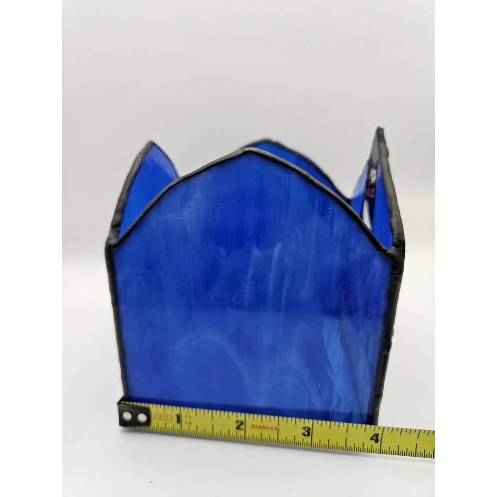 Beautiful Stained Glass Nautical Sailboat Candle Holder